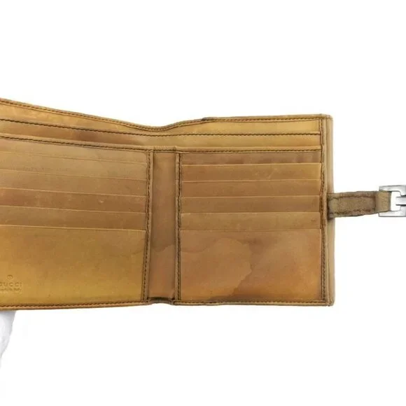GUCCI Bifold Wallet Brown Women Authentic secondhand - Picture 3 of 9